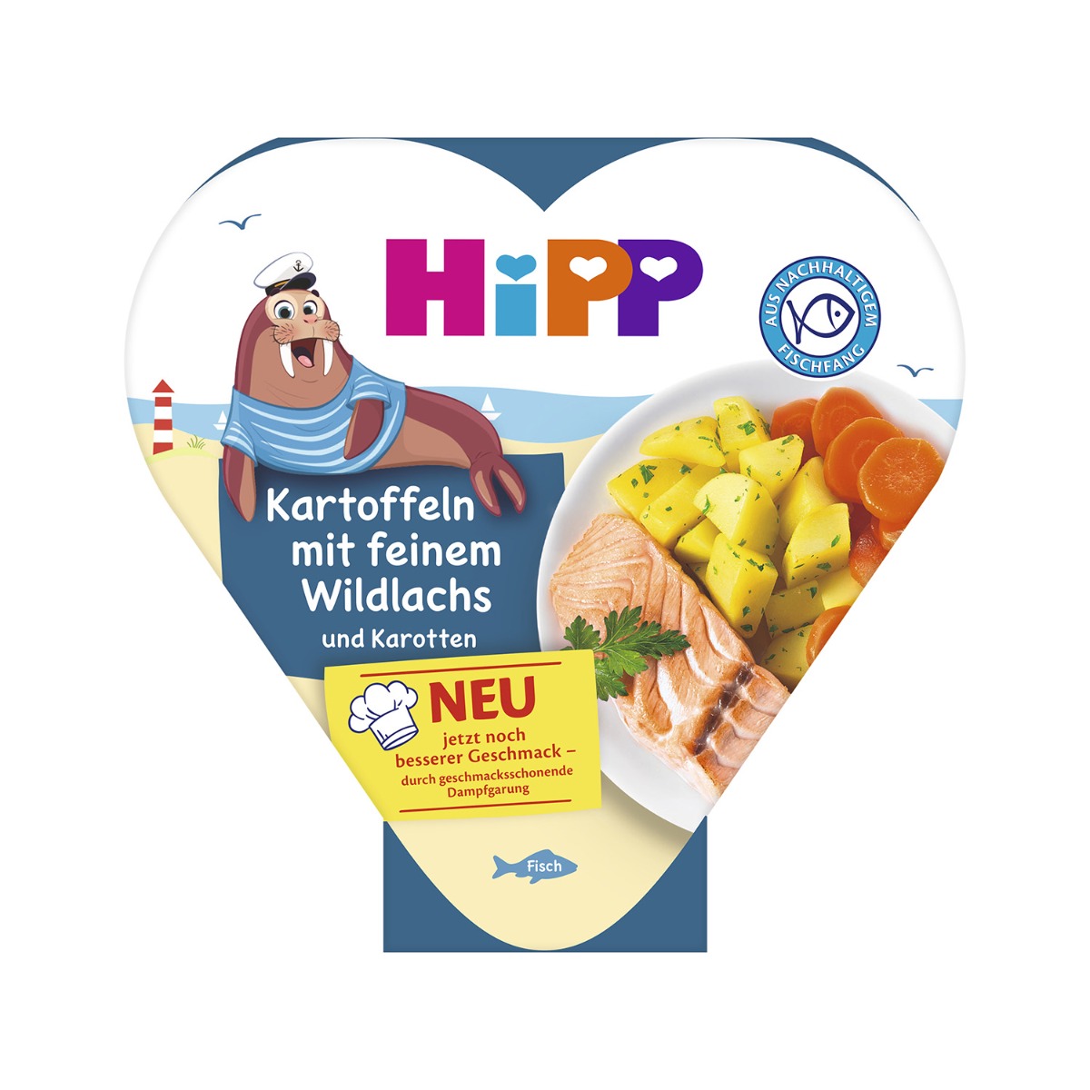 Hipp Brambory se zeleninou a jemným lososem 250 g Hipp