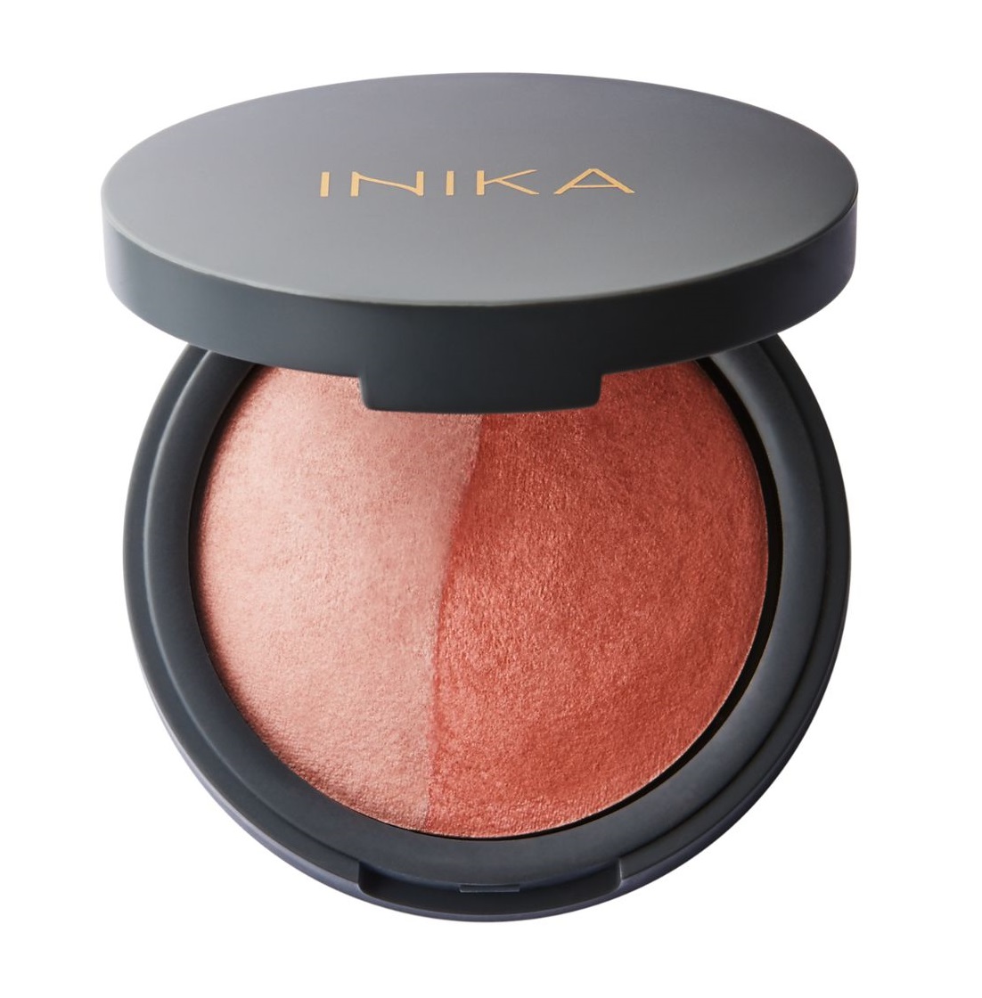 Inika Organic Přírodní zapečená minerální duo tvářenka Burnt Peach 6