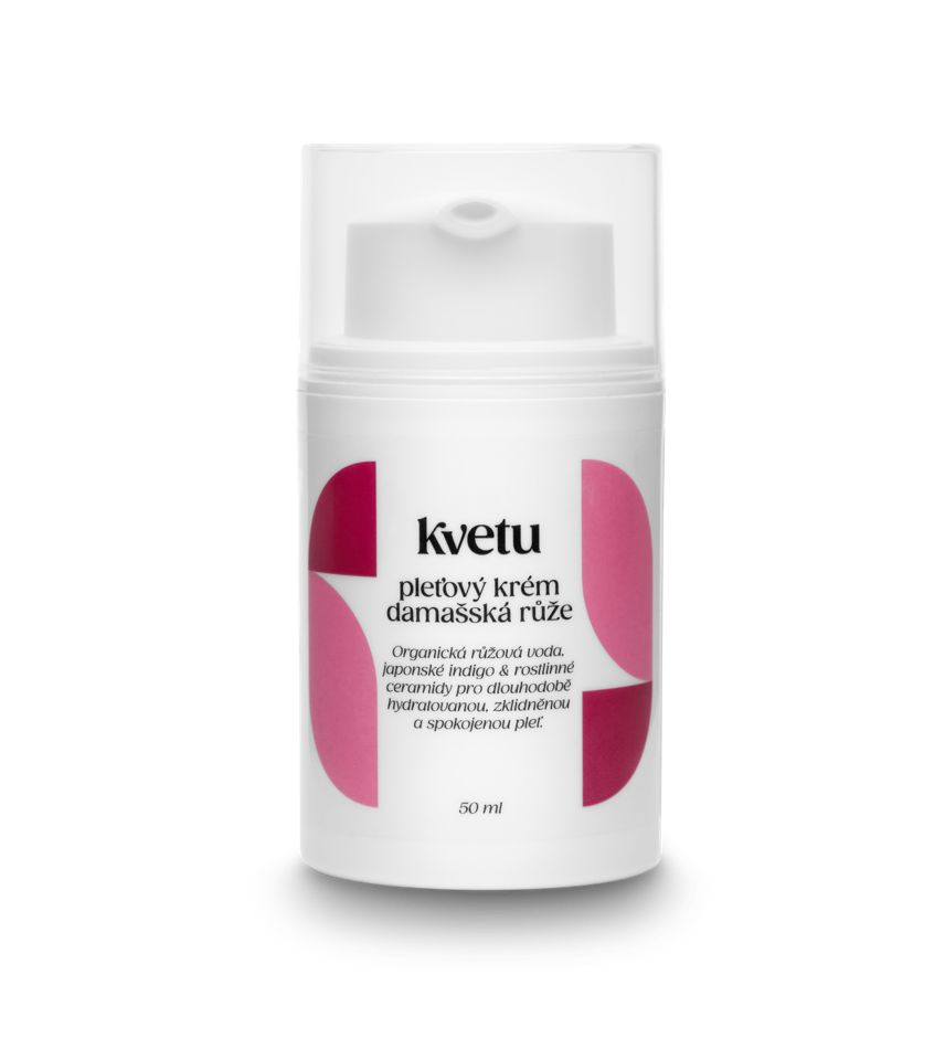 Kvetu Pleťový krém Damašská růže 50 ml Kvetu