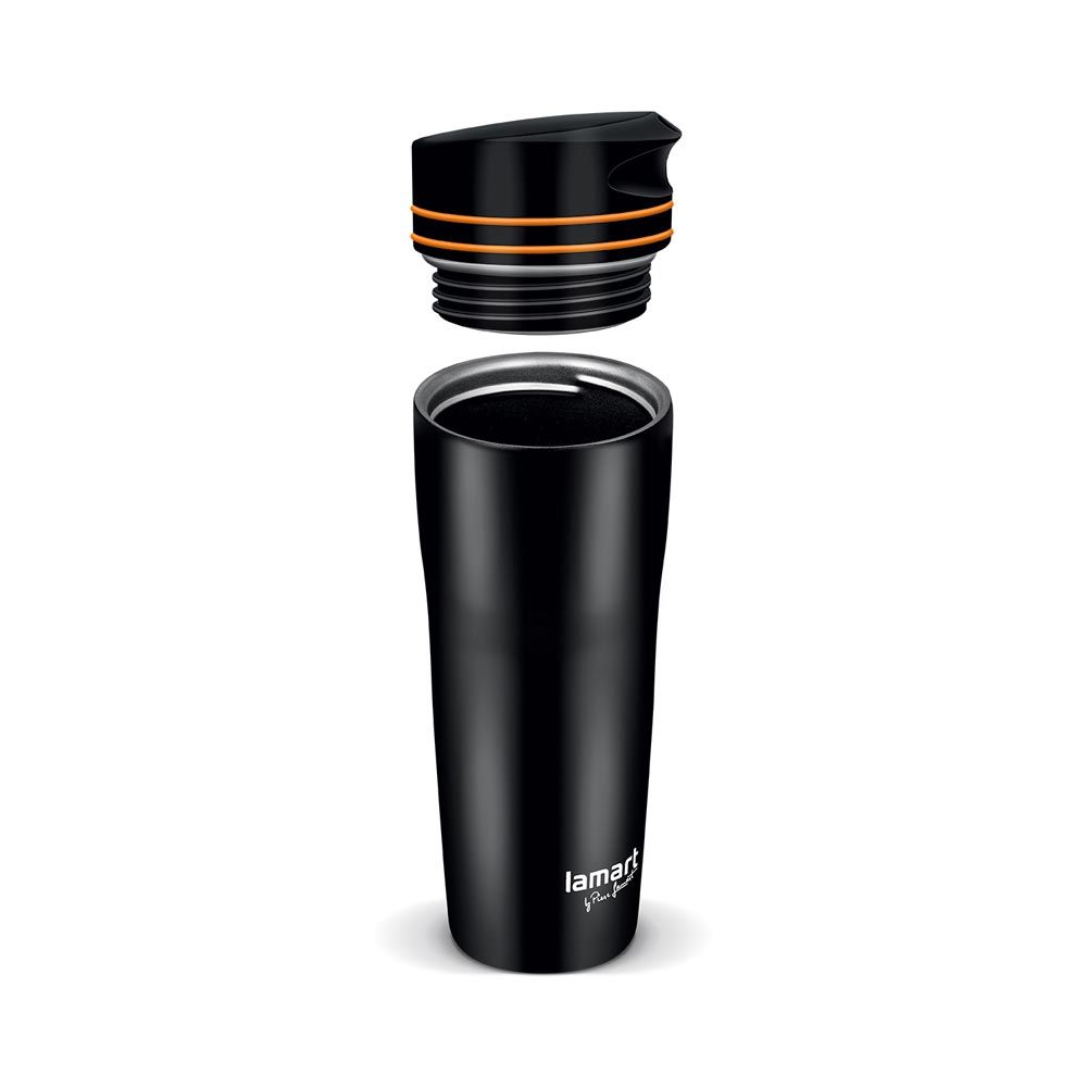 LAMART LT4051 Manq 360 ml termohrnek černá/oranžová LAMART