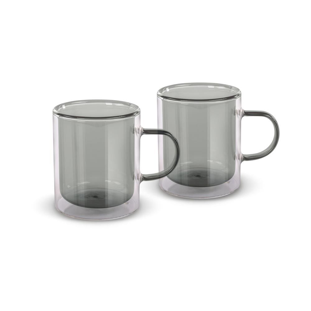 LAMART LT9121 Vaso sklenice na čaj 350 ml 2 ks černé LAMART