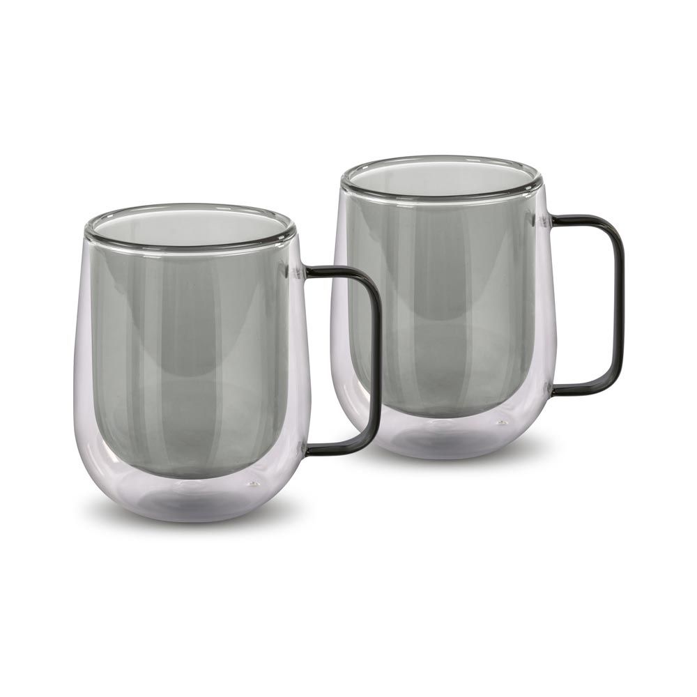 LAMART LT9123 Vaso sklenice na čaj 250 ml 2 ks černé LAMART