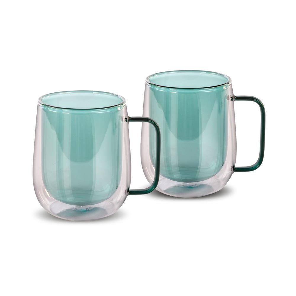 LAMART LT9124 Vaso sklenice na čaj 250 ml 2 ks tyrkysové LAMART