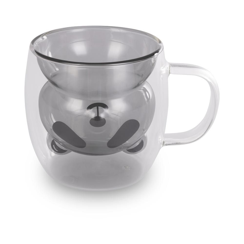 LAMART LT9126 Vaso sklenice bear 230 ml 2 ks černé LAMART