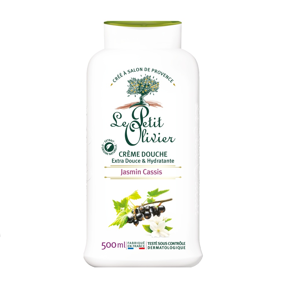 Le Petit Olivier Sprchový krém Jasmín a černý rybíz 500 ml Le Petit Olivier
