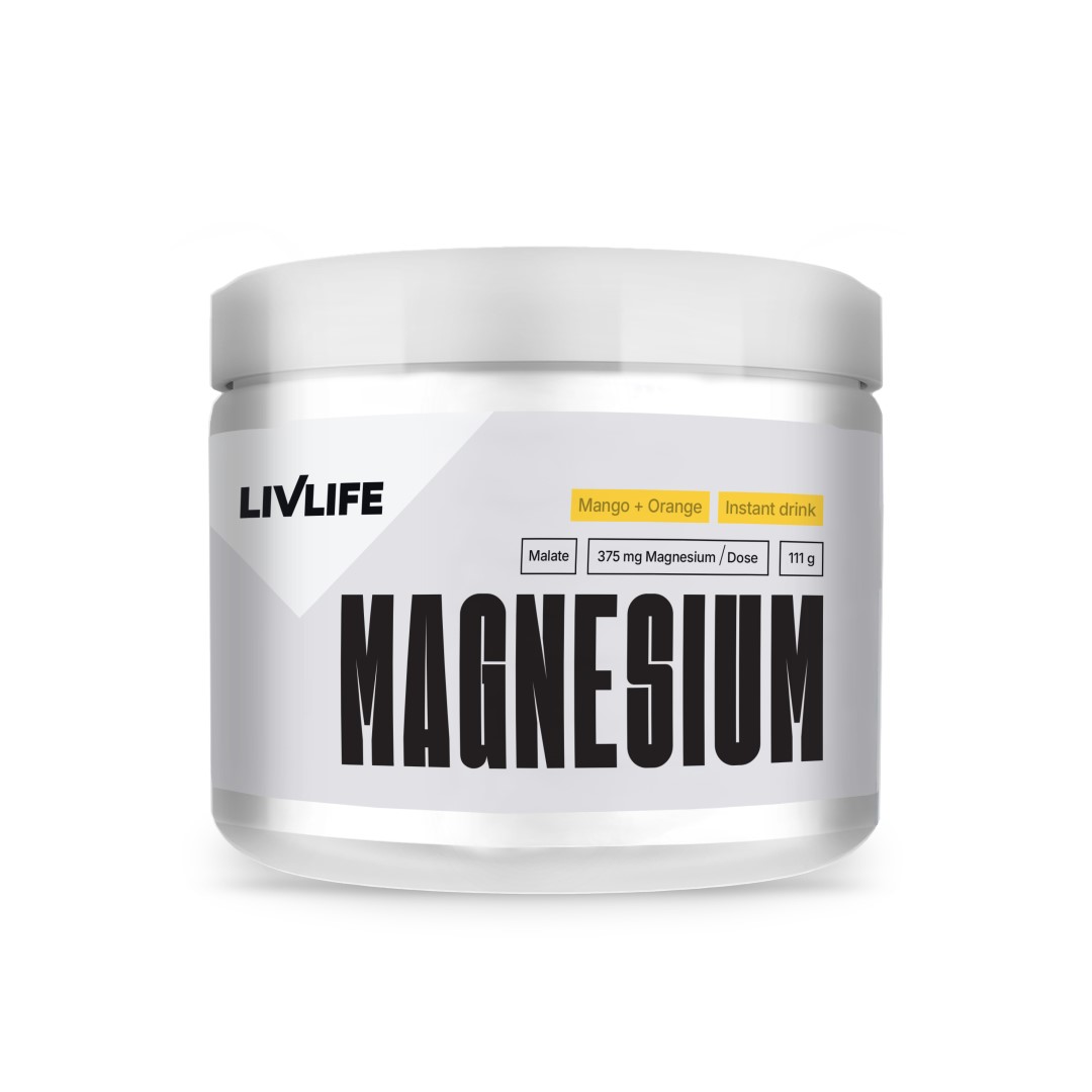 Livlife Magnesium malate drink 111 g mango + pomeranč Livlife