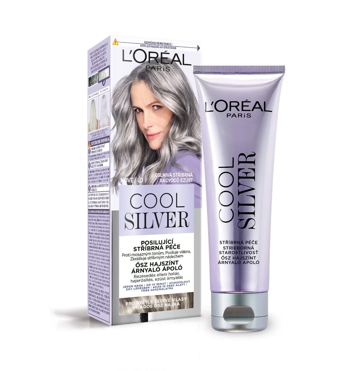 Loréal Paris Cool Silver posilující stříbrná péče 114 ml oslnivá stříbrná Loréal Paris