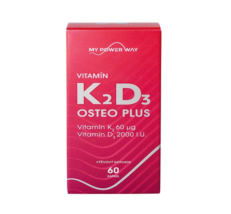MY POWER WAY Vitamín K2D3 OSTEO PLUS 60 kapslí MY POWER WAY