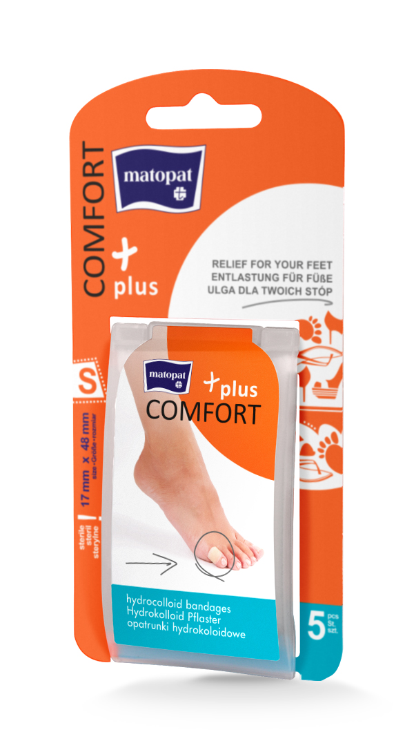 Matopat Comfort Plus hydrokoloidní náplasti S 17 x 48 mm 5 ks Matopat
