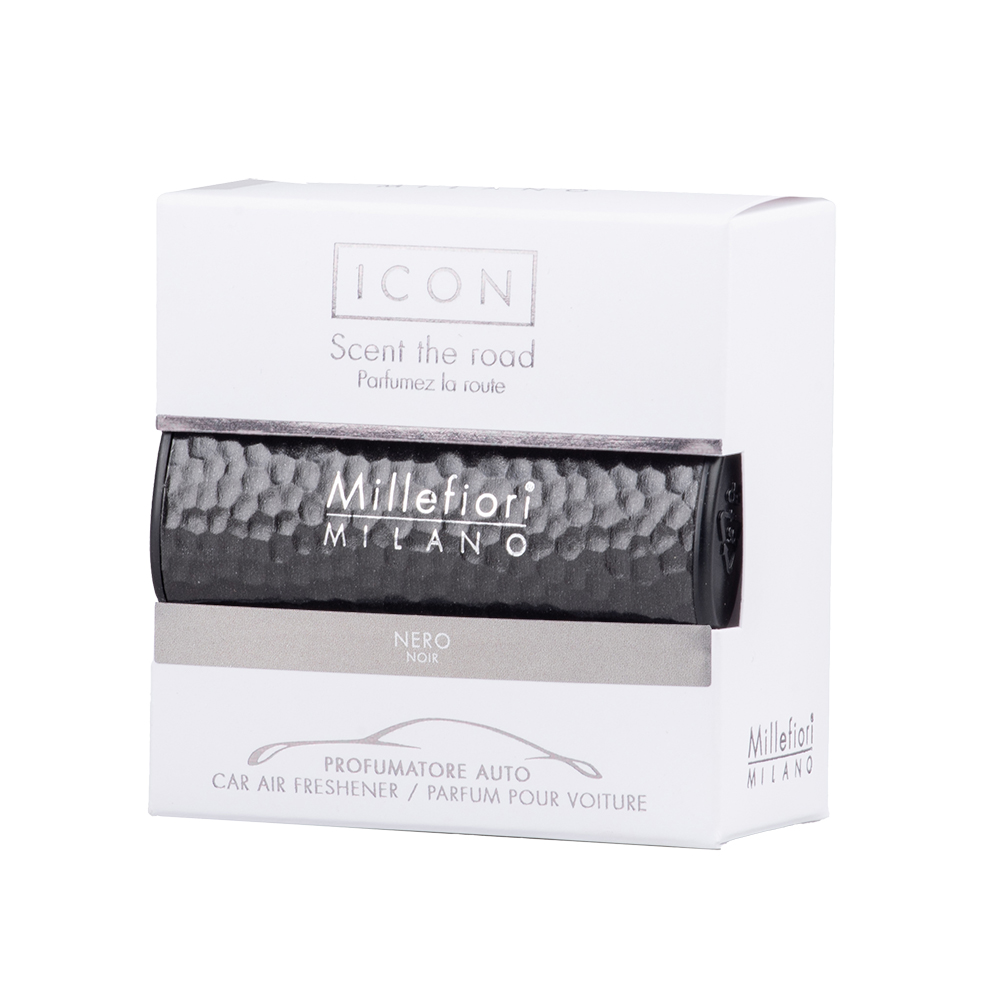 Millefiori Icon Metal Shades Nero vůně do auta 47 g tmavě hnědá Millefiori