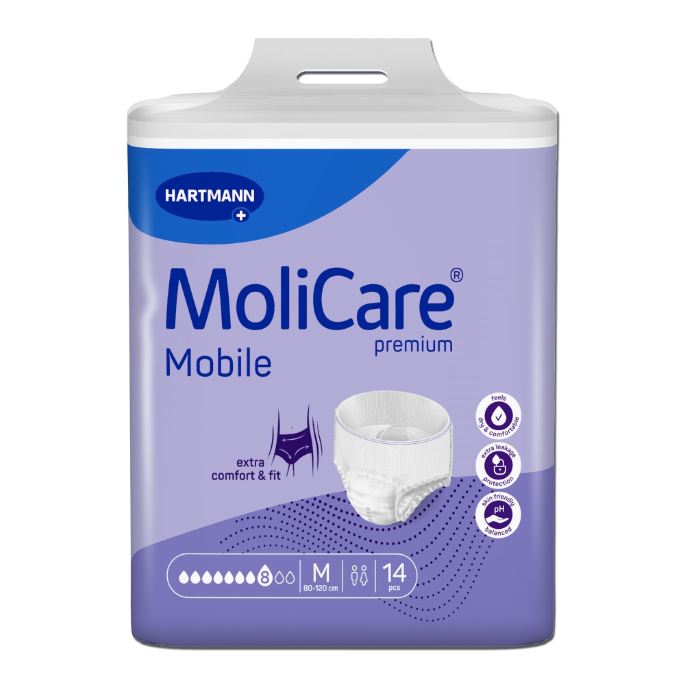 MoliCare Mobile 8 kapek vel. M natahovací kalhotky 14 ks MoliCare