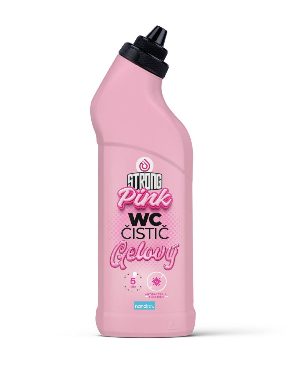 Nanolab Strong Pink WC gelový čistič 750 ml Nanolab