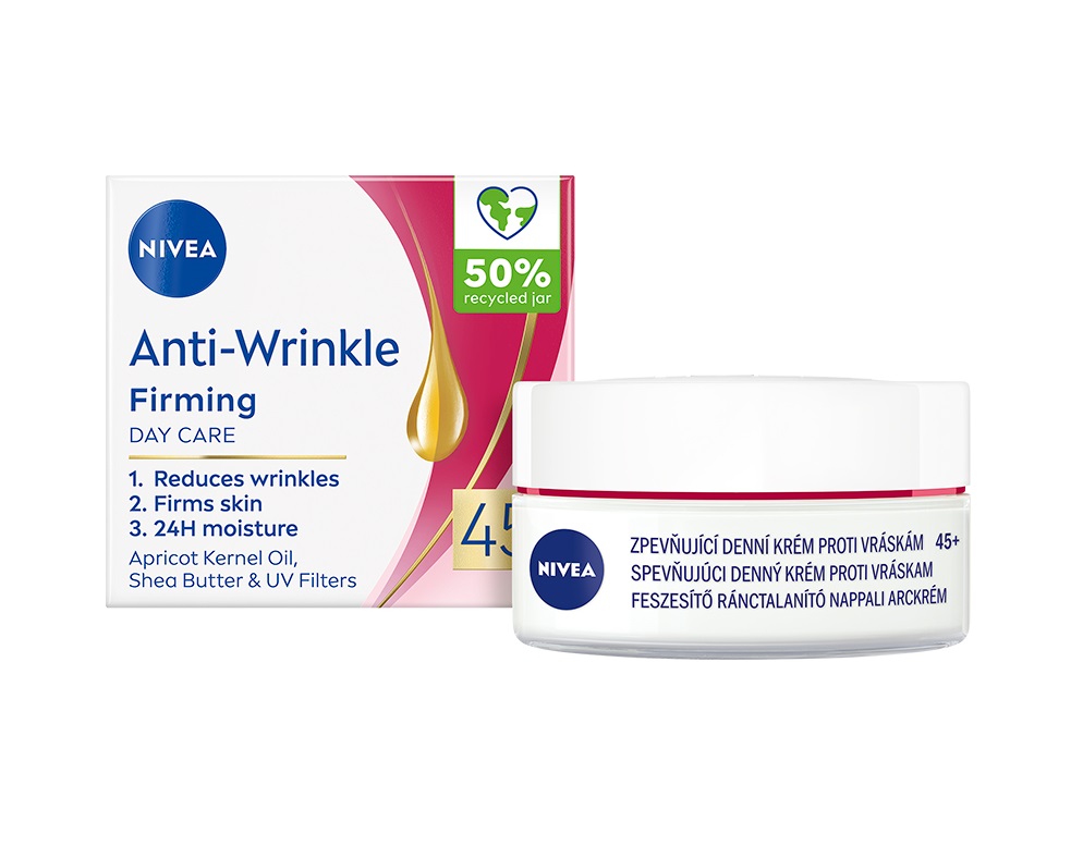 Nivea Anti-Wrinkle 45+ zpevňující denní krém proti vráskám 50 ml Nivea