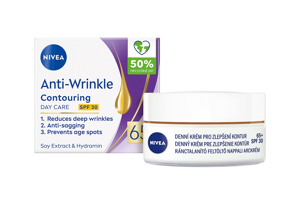 Nivea Anti-Wrinkle 65+ denní krém na zlepšení kontur 50 ml Nivea