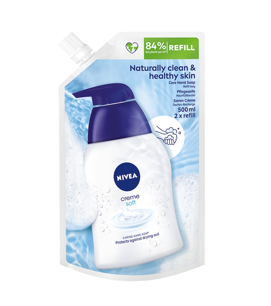 Nivea Creme Soft Refill tekuté mýdlo 500 ml Nivea