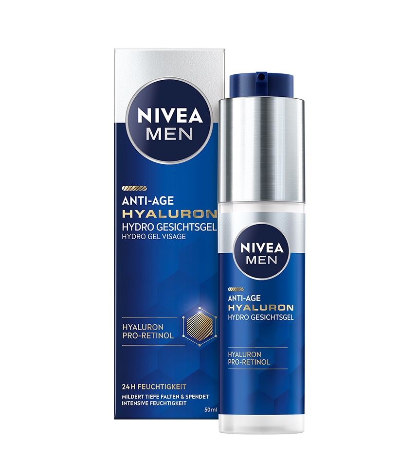 Nivea Men Anti-Age Hylauron osvěžující pleťový gel pro muže 50 ml Nivea