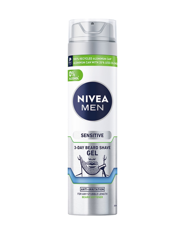 Nivea Men Sensitive gel na holení na strniště 200 ml Nivea