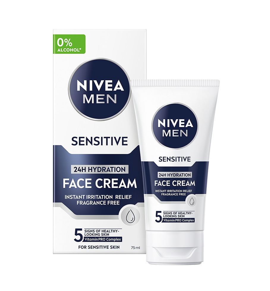 Nivea Men Sensitive hydratační krém pro muže 75 ml Nivea