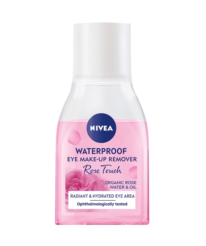 Nivea Rose Touch dvoufázový odličovač očí 100 ml Nivea