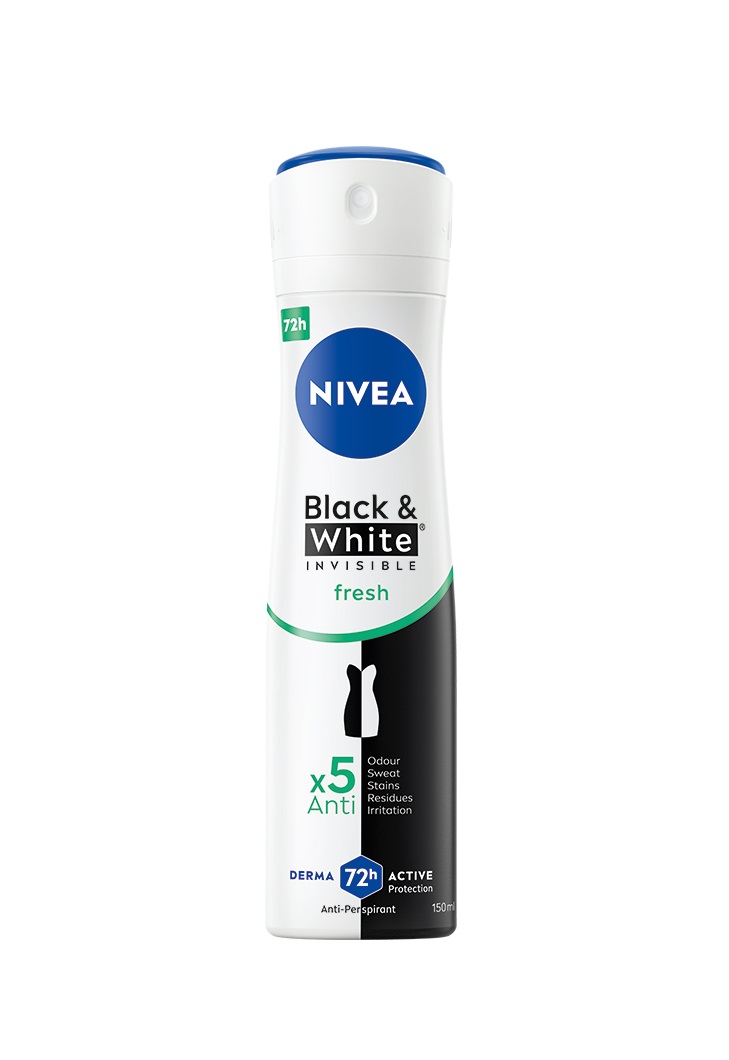 Nivea Sprej AP Black&White Fresh 150 ml Nivea