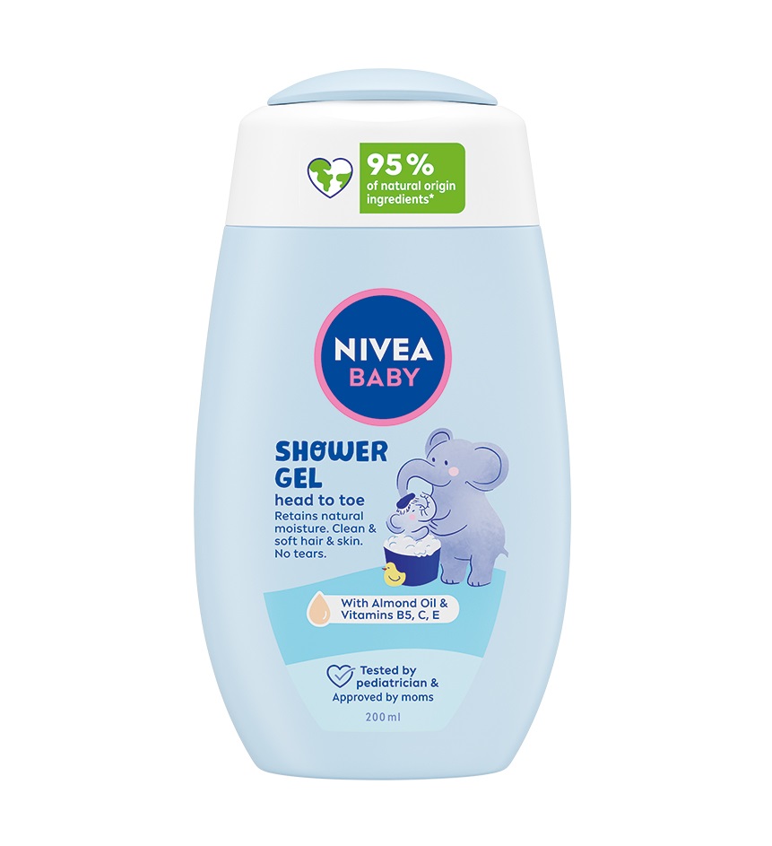 Nivea baby Sprchový gel na tělo a vlásky 200 ml Nivea baby