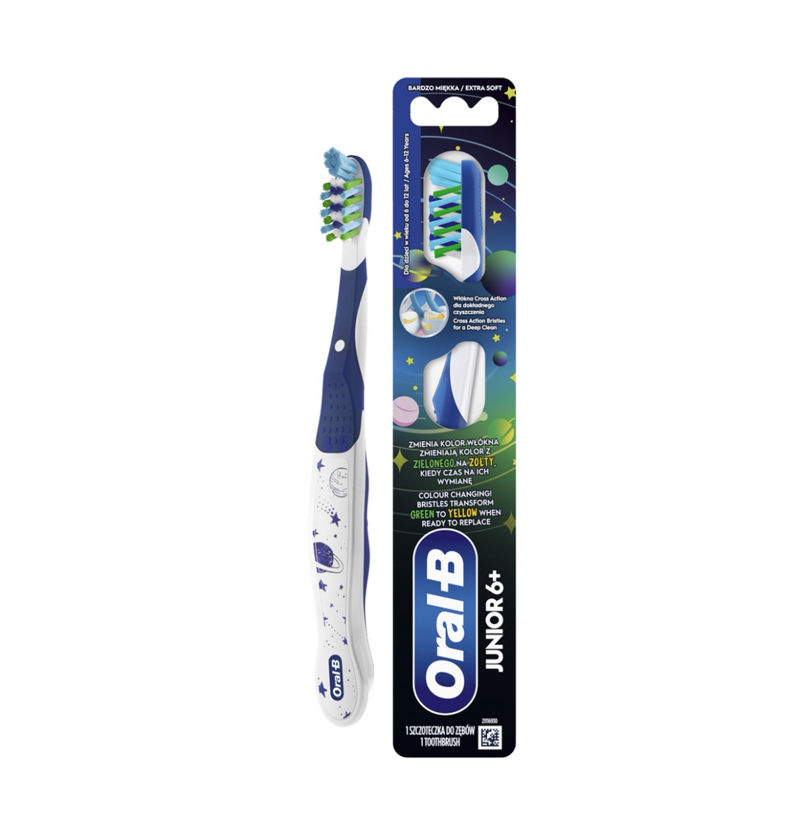 Oral-B Junior 6–12 let Extra Soft manuální zubní kartáček 1 ks Oral-B