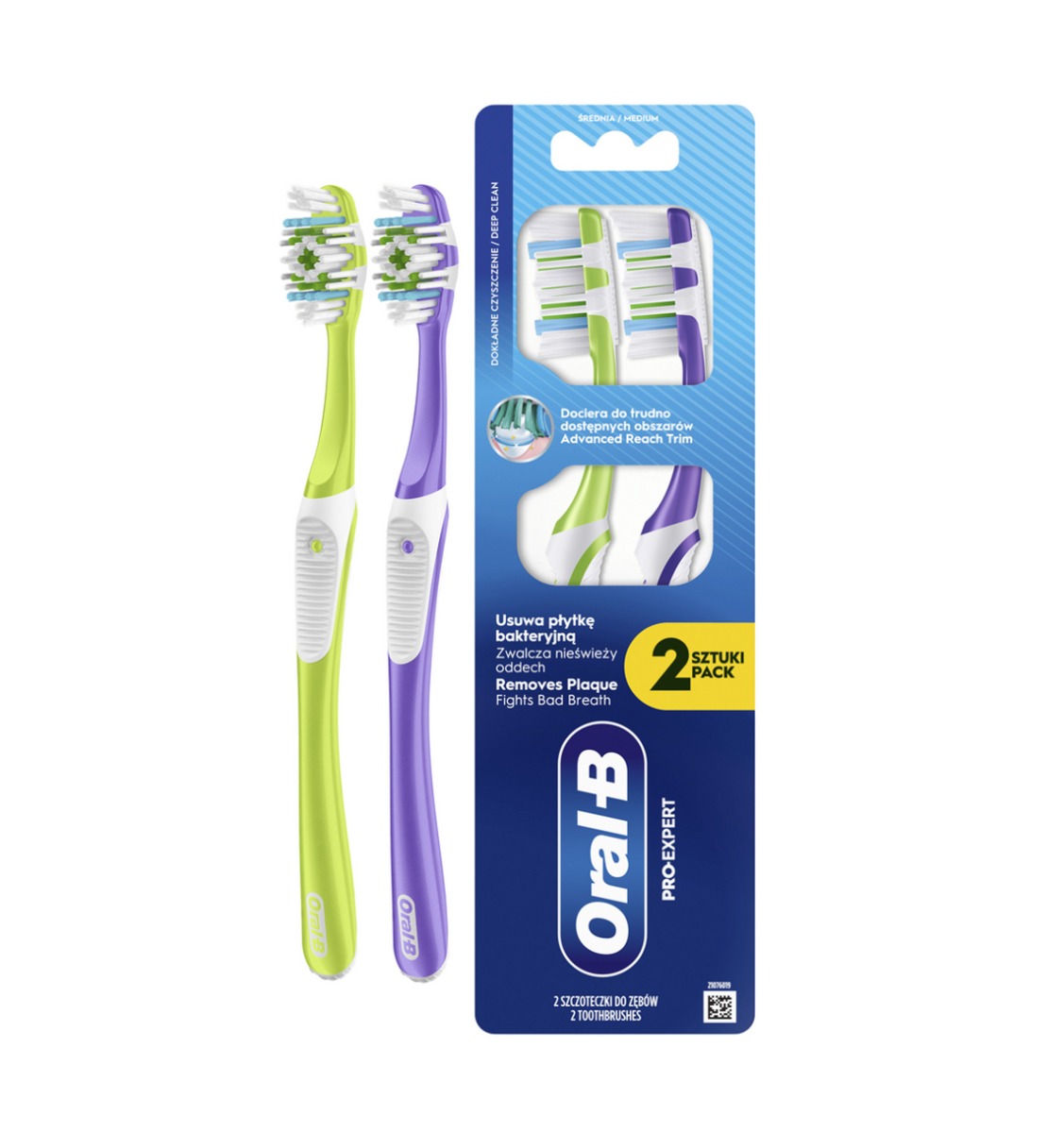 Oral-B PRO Expert Medium manuální zubní kartáček 2 ks Oral-B