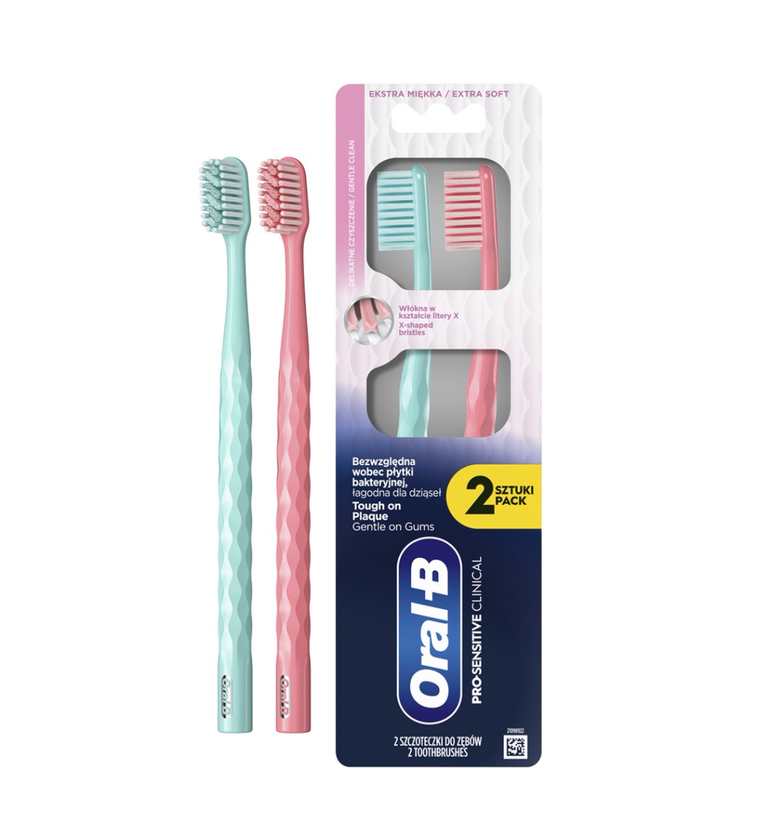 Oral-B PRO Sensitive Clinical Extra Soft manuální zubní kartáček 2 ks Oral-B