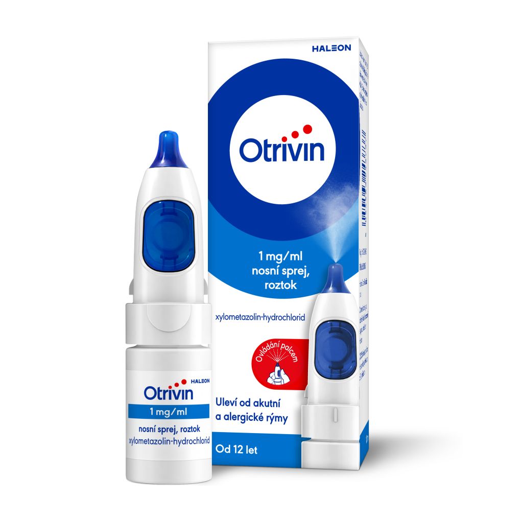 Otrivin Nosní sprej s dávkovačem 1 mg/ml roztok 10 ml Otrivin
