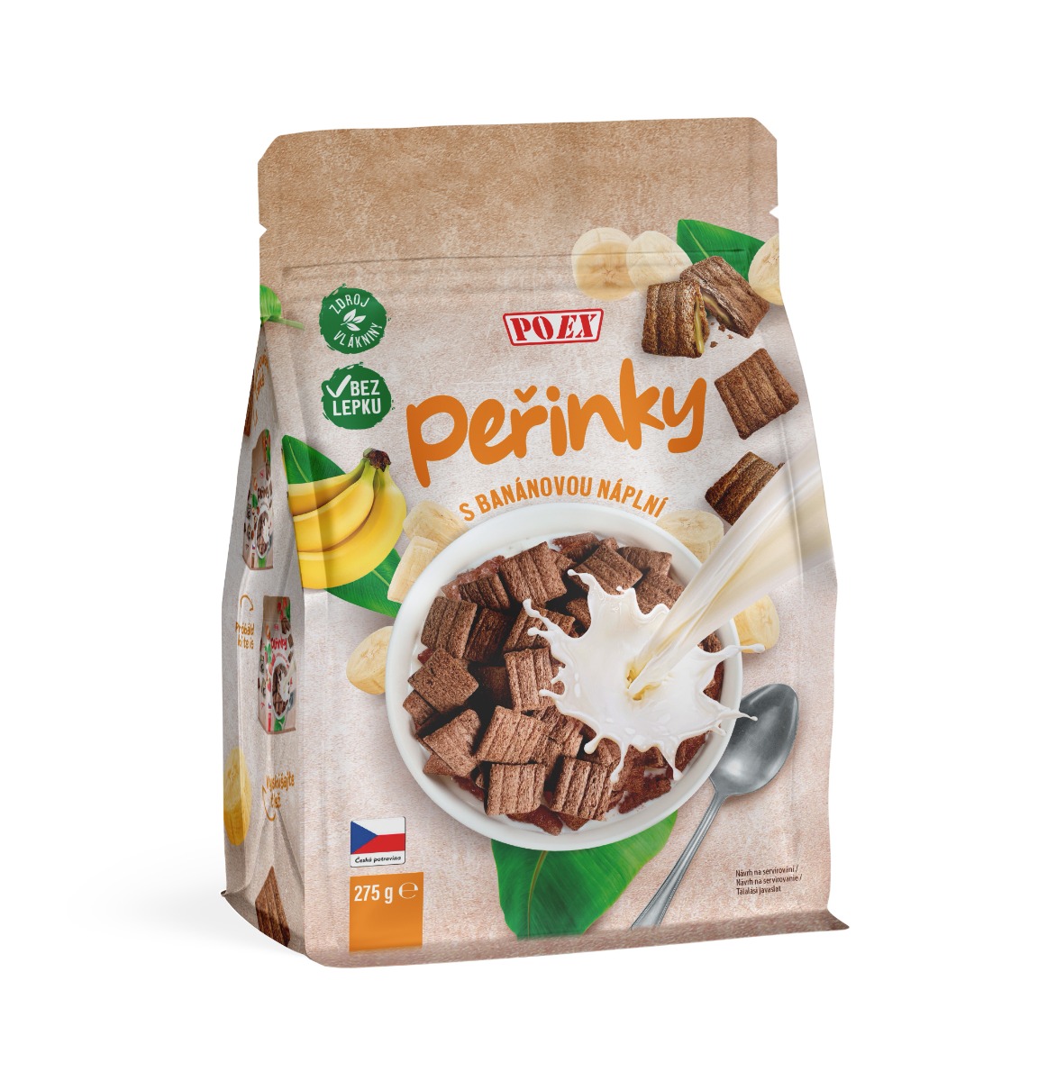 POEX Peřinky s banánovou náplní 275 g POEX