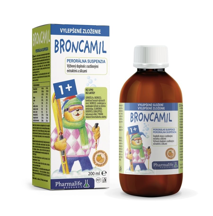 Pharmalife Broncamil 1r+ perorální suspenze 200 ml Pharmalife