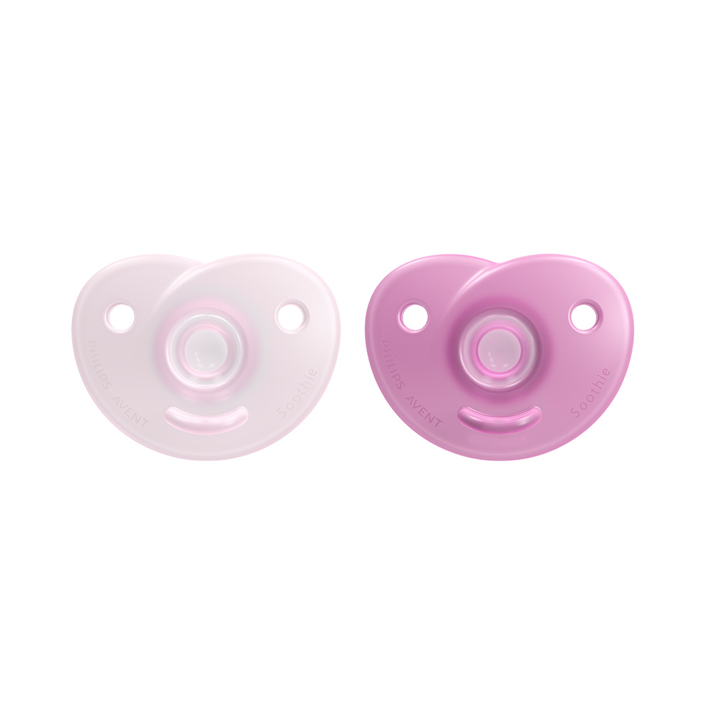 Philips Avent Šidítko Soothie 0–⁠⁠⁠⁠⁠⁠6m dívka 2 ks Philips Avent