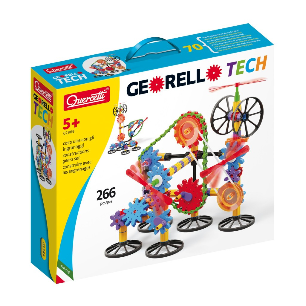 Quercetti Georello 3D Gear Tech 266 dílů Quercetti