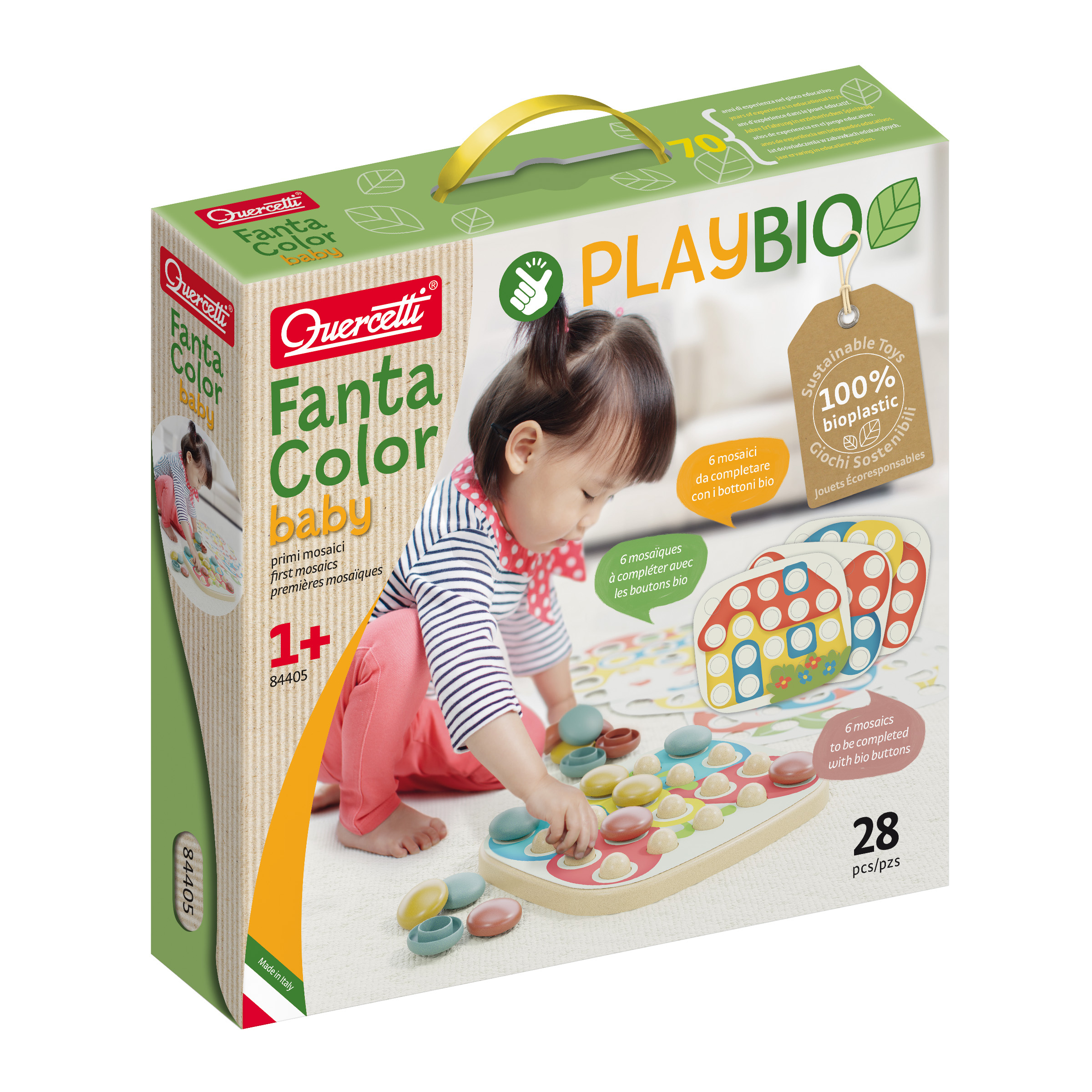 Quercetti PlayBio  - Fanta Color Baby - mozaika Quercetti