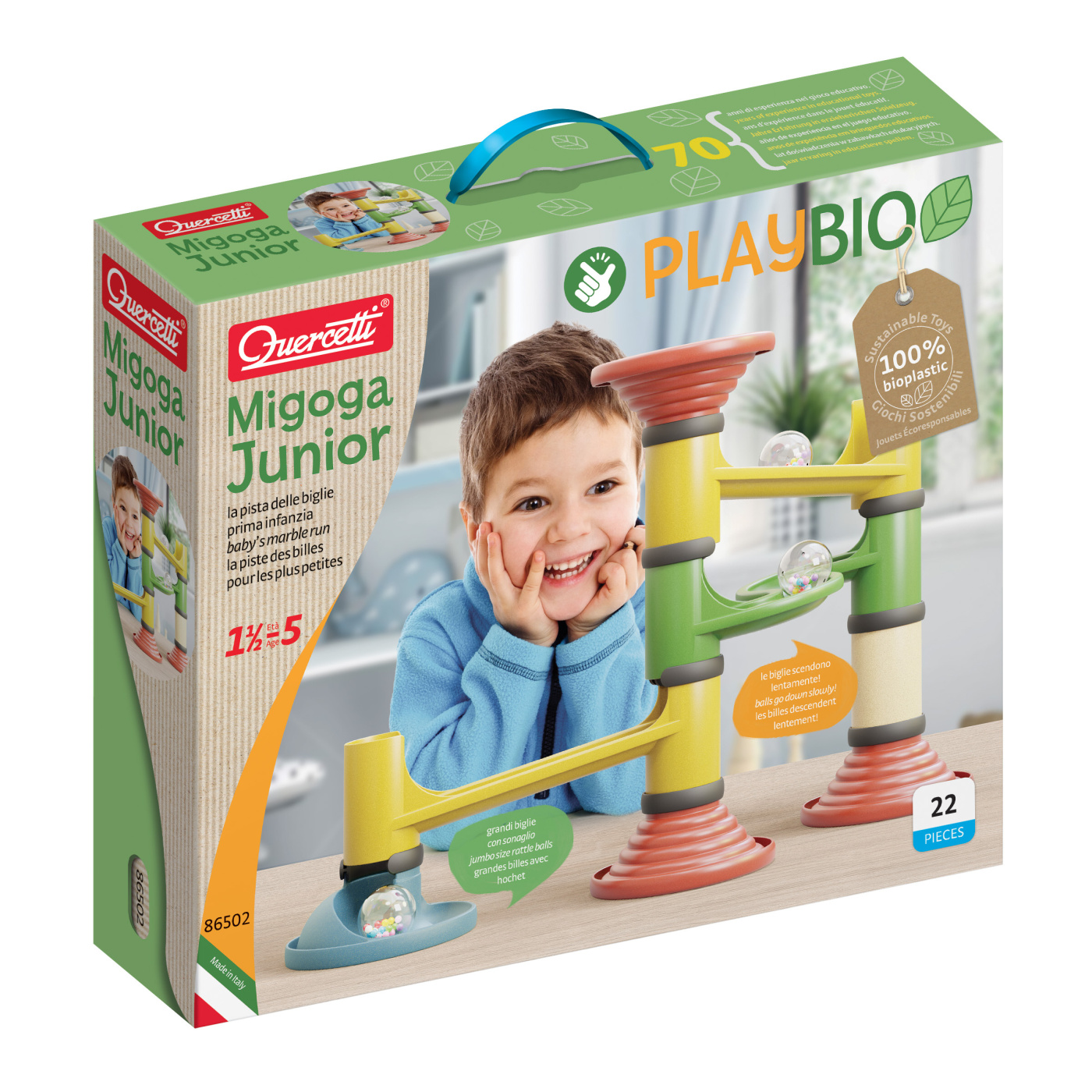 Quercetti PlayBio - Migoga Junior - velká kuličková dráha Quercetti