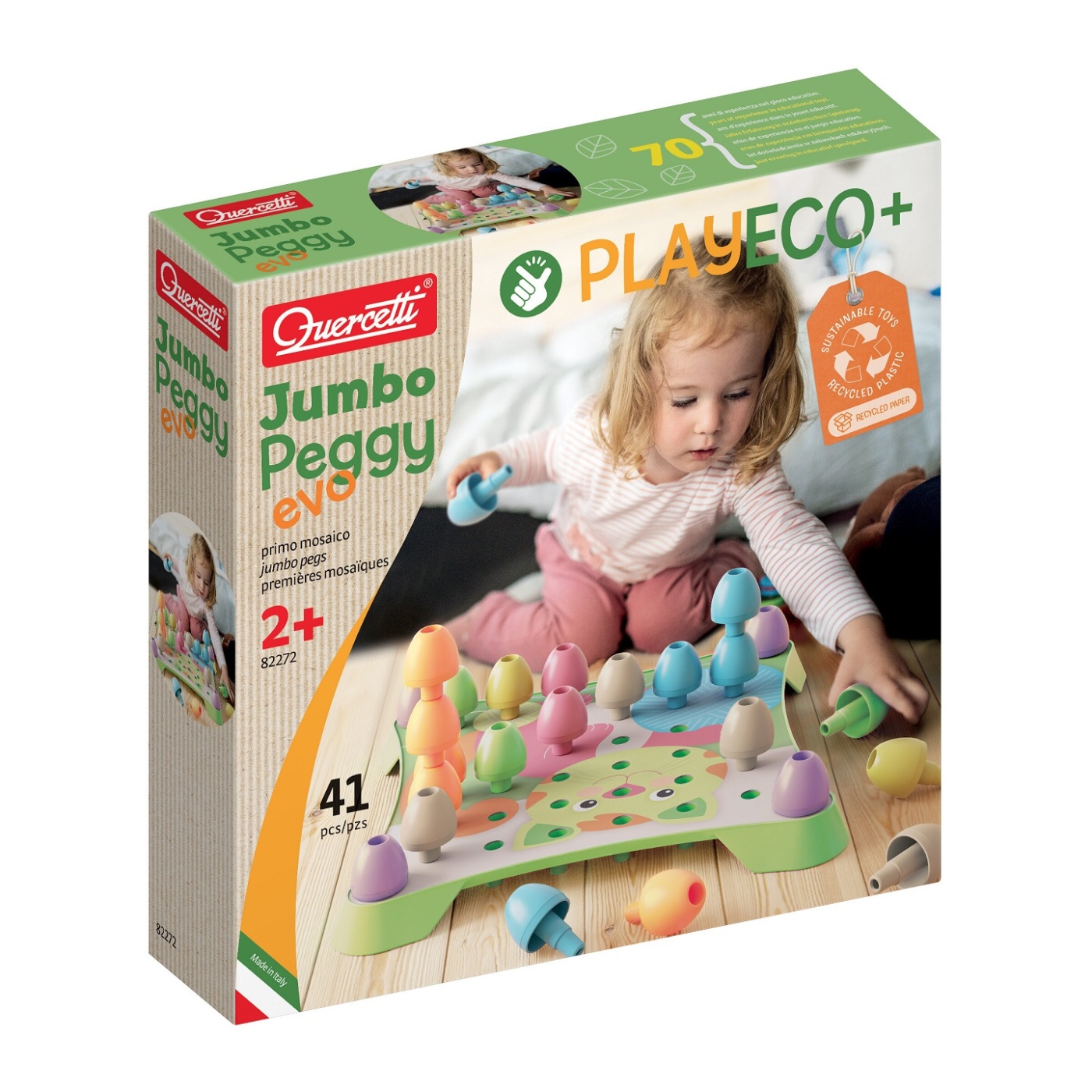 Quercetti PlayEco - Jumbo Peggy Evo - mozaika Quercetti