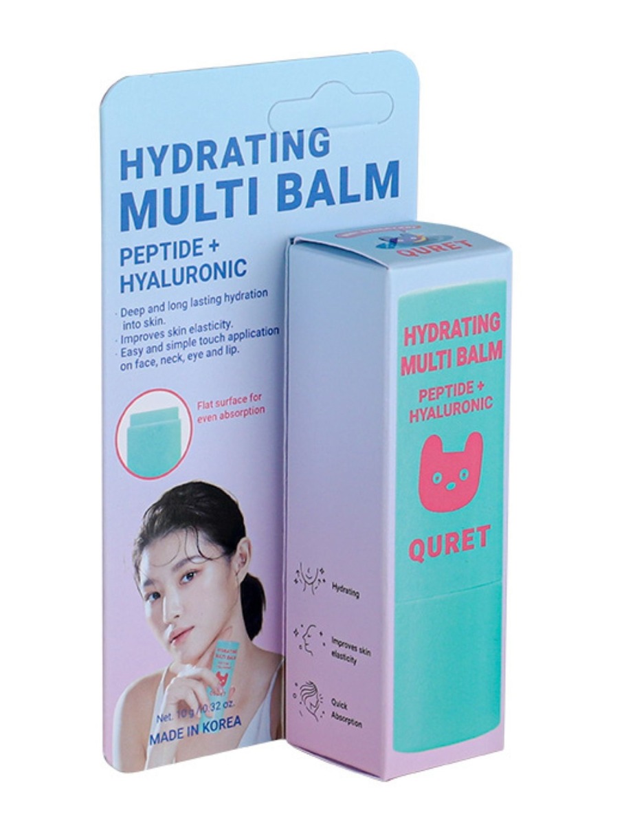 Quret Hydratující multibalzám Peptidy a Kyselina hyaluronová 10 g Quret