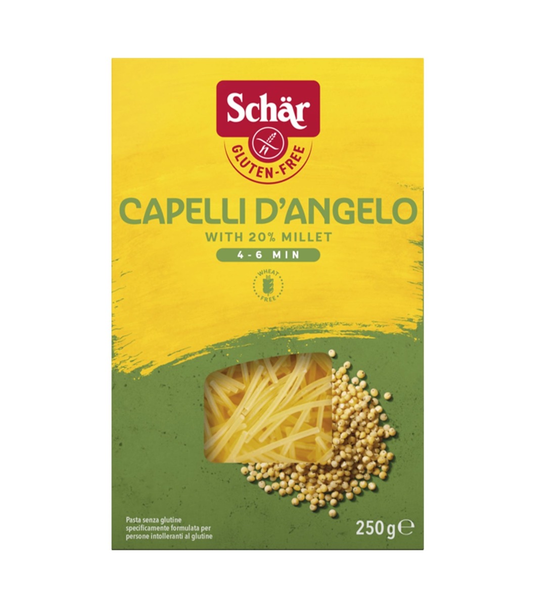 SCHÄR Těstoviny Capelli d'Angelo nudličky do polévky bez lepku 250 g SCHÄR
