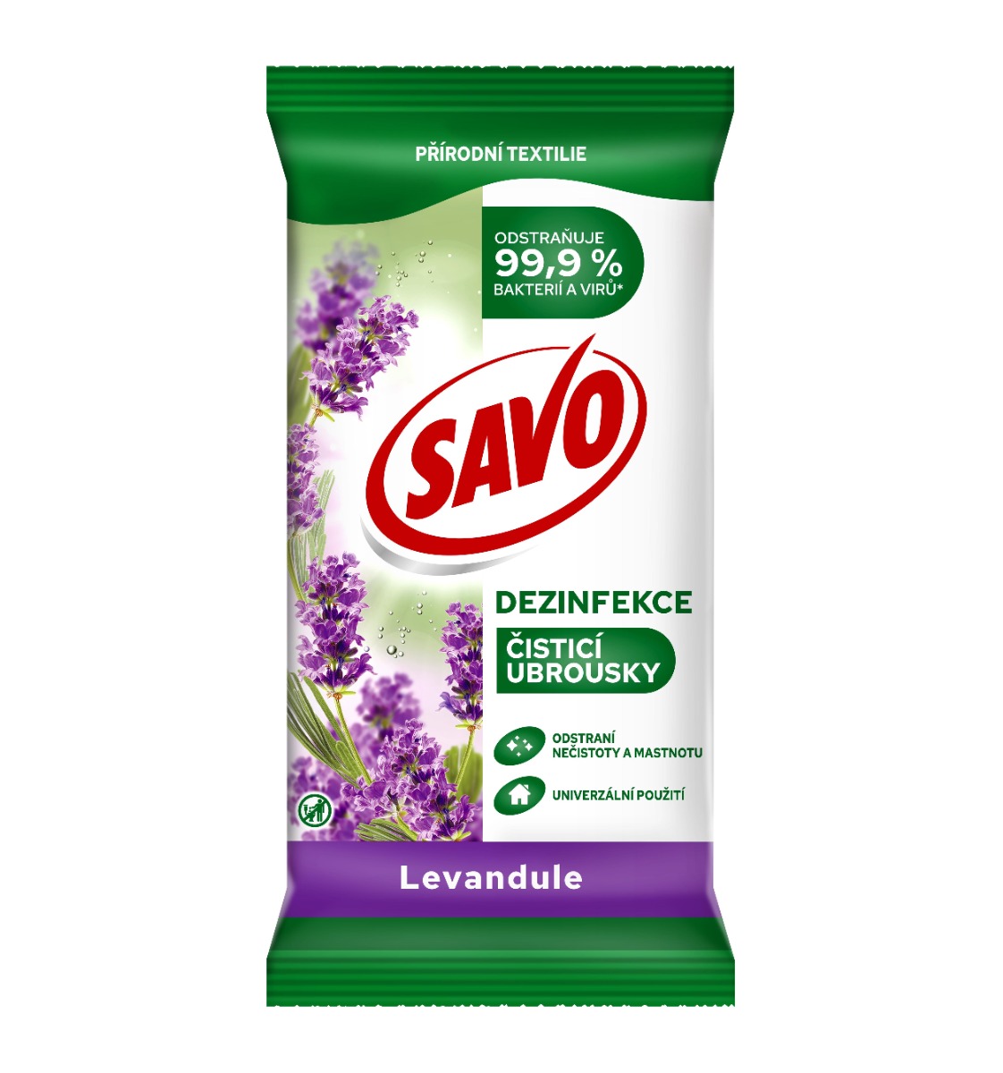 Savo Univerzální ubrousky Levandule 30 ks Savo