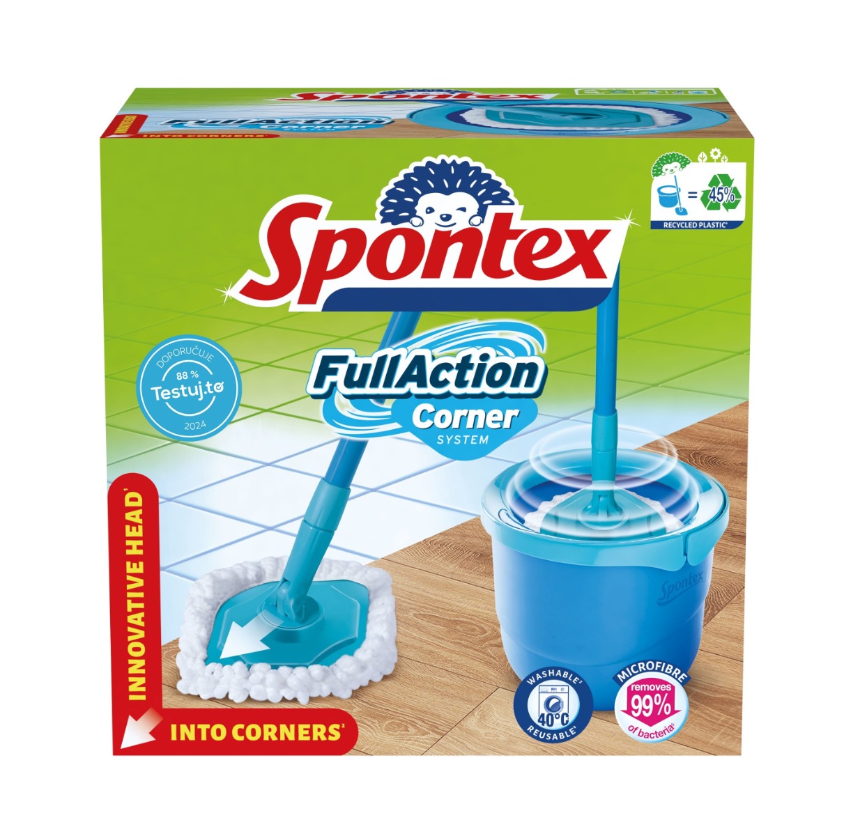 Spontex Full Action Corner System mop 1 ks Spontex