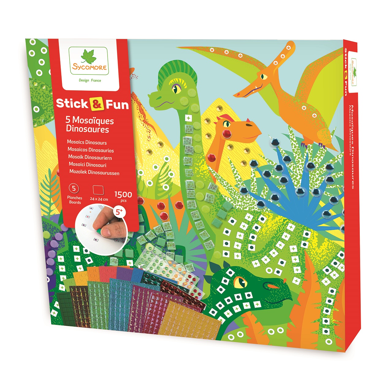 Sycomore Stick & Fun - mozaika - svět dinosaurů Sycomore