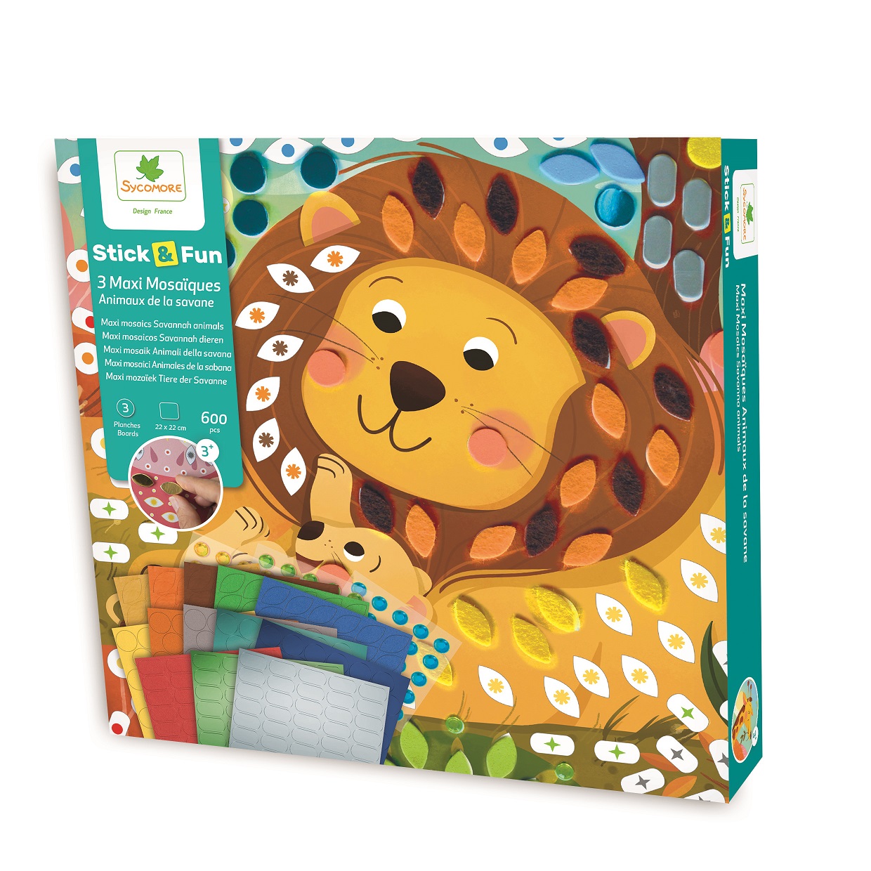 Sycomore Stick & Fun - mozaika - zvířata ze savany Sycomore