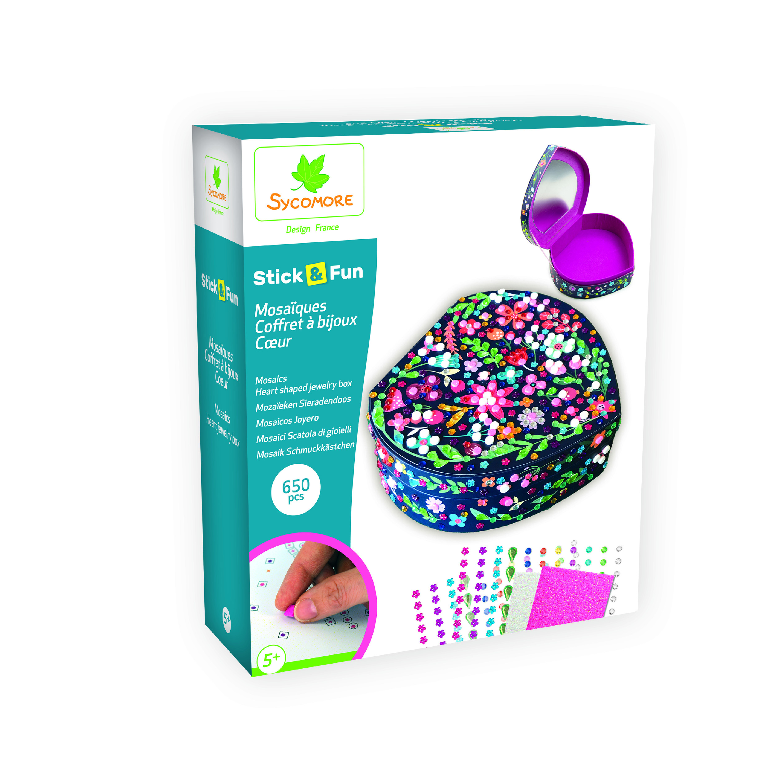 Sycomore Stick & Fun - šperkovnice ve tvaru srdce Sycomore