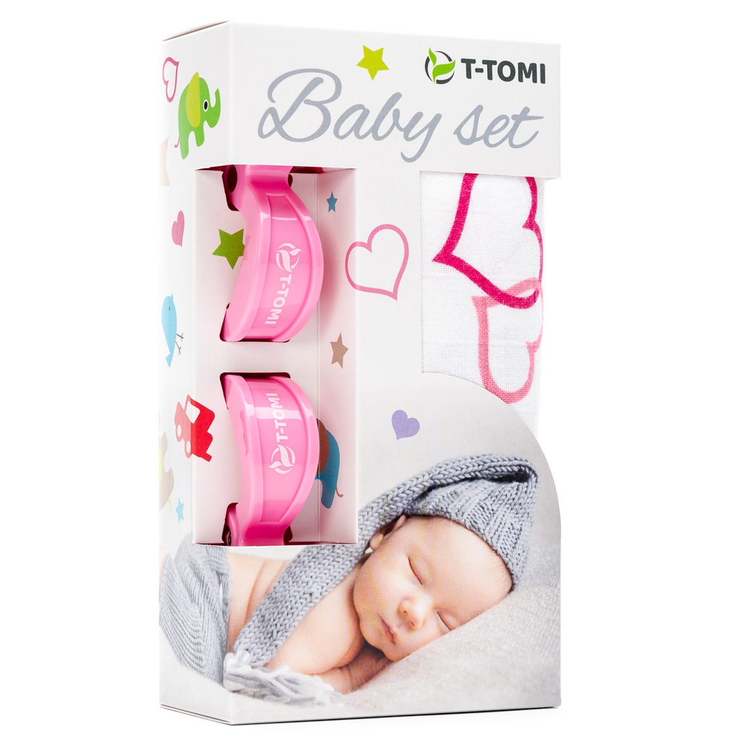 T-tomi BABY SET - Hearts T-tomi