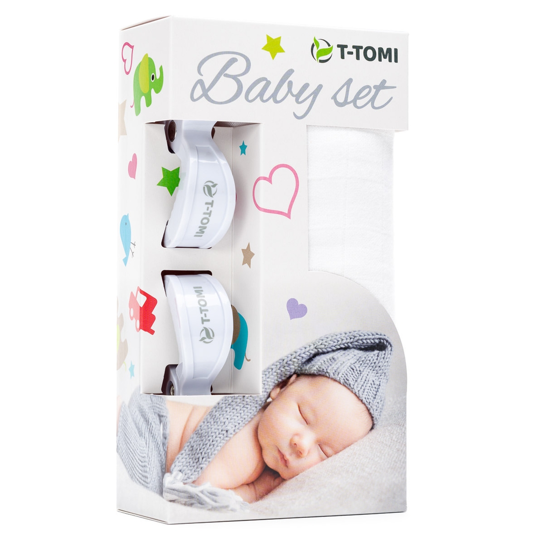 T-tomi BABY SET - White T-tomi