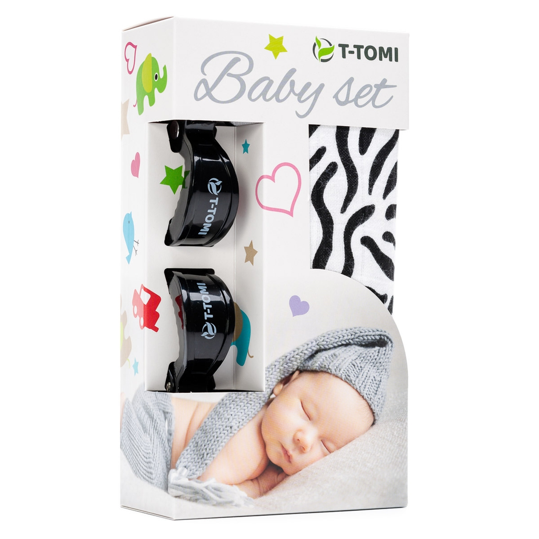 T-tomi BABY SET - Zebra T-tomi