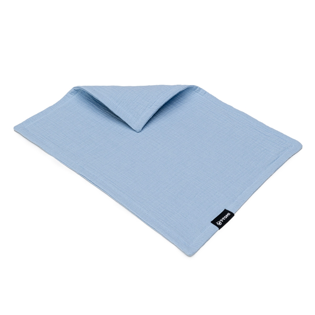 T-tomi BIO Mušelínová plena pod hlavičku Blue T-tomi