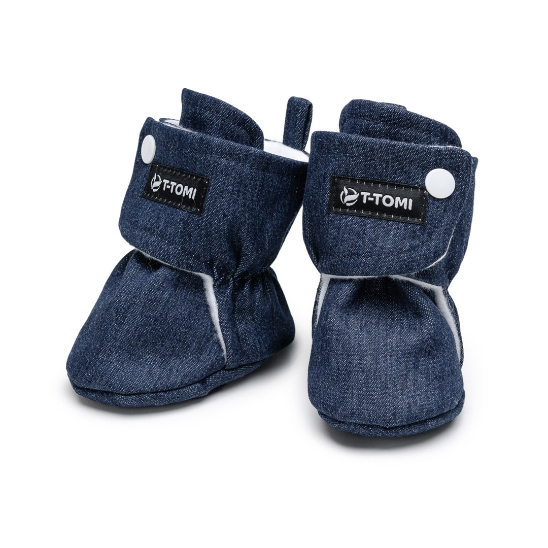 T-tomi Capáčky Navy DENIM (3-6 měsíců) T-tomi