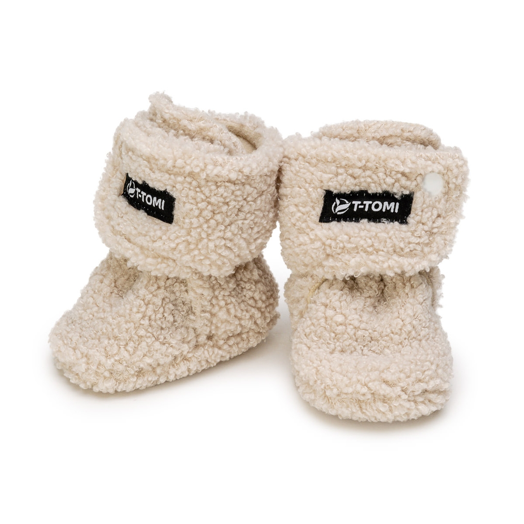 T-tomi Capáčky TEDDY Cream (0-3 měsíce) WARM T-tomi