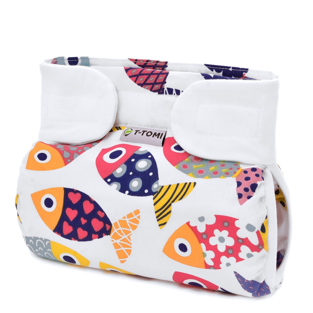T-tomi Ortopedické abdukční kalhotky PLUS - suchý zip Fun fish (5-9kg) T-tomi